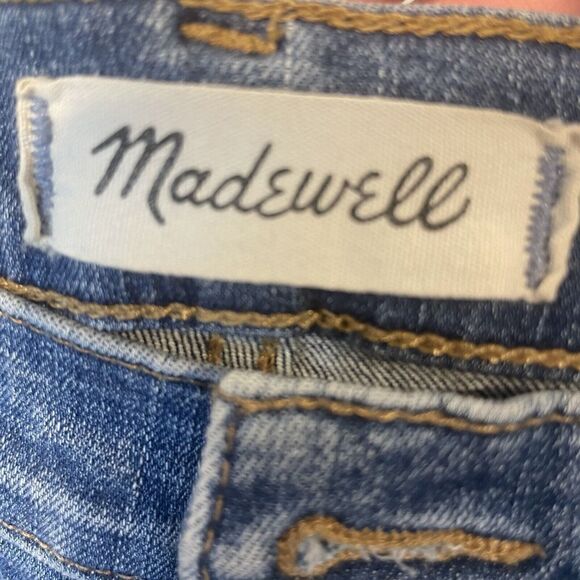 Madewell Distressed High Rise Skinny Jeans Waist 27-28" - Picture 4 of 10